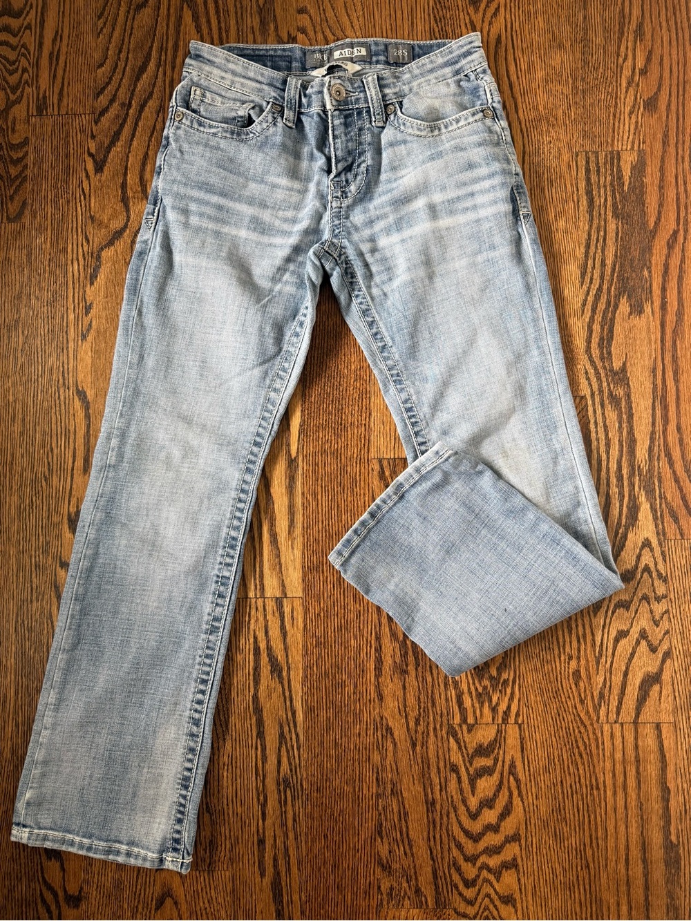 Vintage BKE Aiden low rise boot leg jeans 28 short light wash